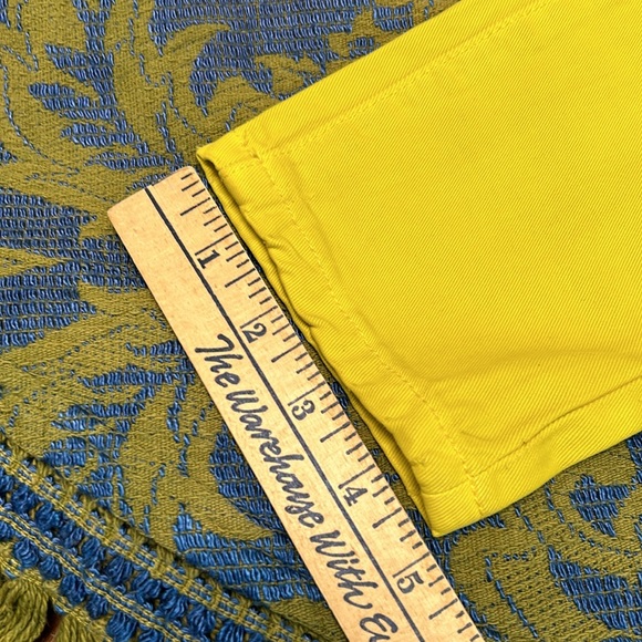 NWT Chaconia Dolls Jeans. Sm. Very diff Mustard Yellow. Straight leg. Waist 15”. - Picture 9 of 13
